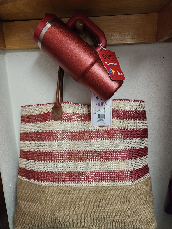 paradise bags Handbags - Paradise Bags Tote Bag & 30oz Glitter Tumbler